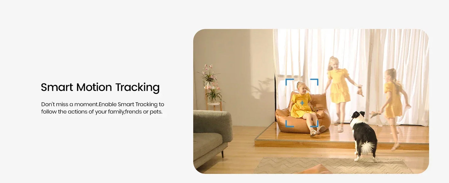 Cámara de Seguridad WiFi 8MP PTZ con Seguimiento Inteligente y Audio Bidireccional