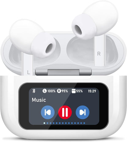Auriculares Bluetooth A9Pro con Pantalla Táctil Inteligente