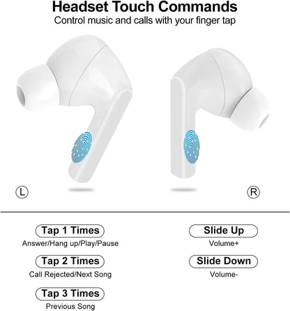 Auriculares Bluetooth A9Pro con Pantalla Táctil Inteligente